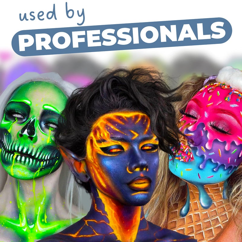 Blue Squid PRO Face Paint - Professional Water Based Single Cake Facepaint & Body Paints - SFX Makeup, Kids Adults Face Painting for Costume, Halloween, Cosplay - Classic White 90g / 3oz - Image 3